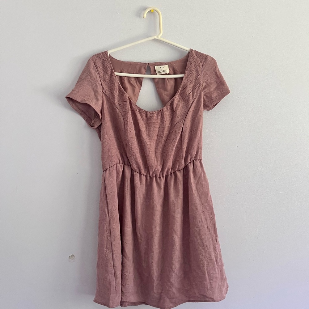 Pins & Needles Pink Ruched Cut Out Mini Sundress